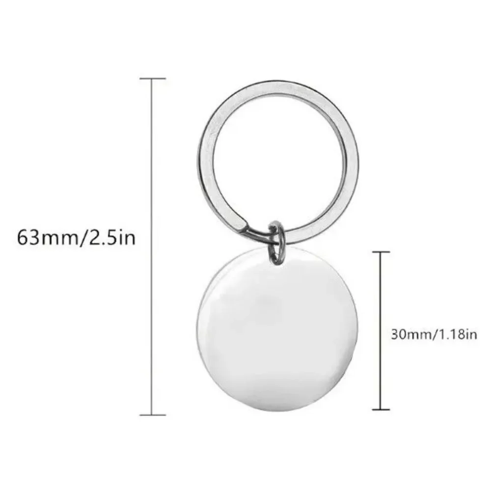 Silver Stainless Steel Best Nana Ever Keychain